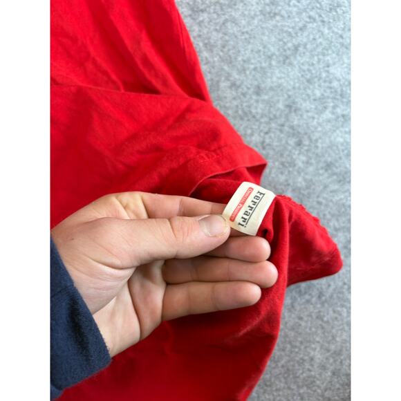 Vintage Y2K Ferrari Car T Shirt Mens XL Red Horse Logo On Chest & Sleeve 2000s - Picture 8 of 9